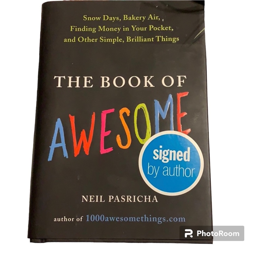 SALE!!! Self help. The Book Of Awesome. Signed copy